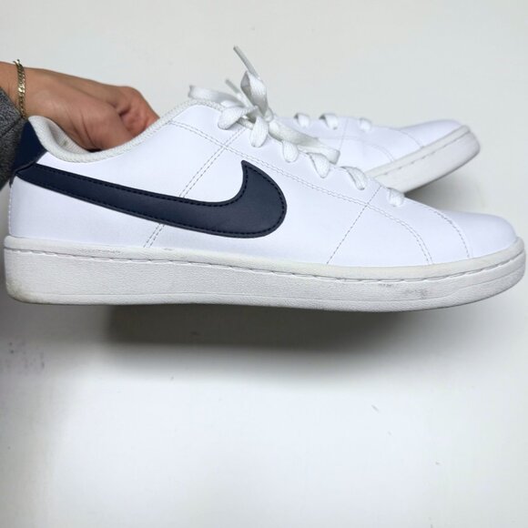 Nike Court Royale 2 Low – White w/ Navy Swoosh – Men’s 10 – Like New - Picture 7 of 12